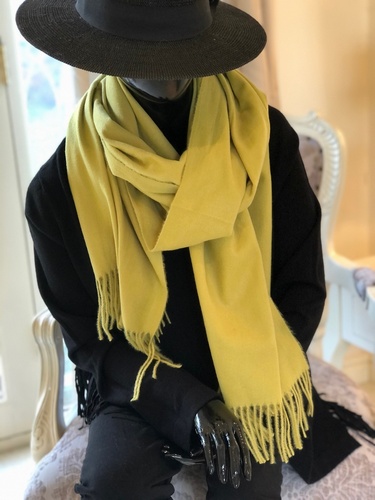 Super Soft Touch Tassle Scarf Pistachio