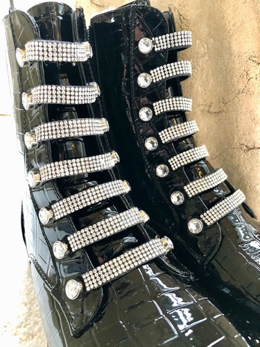 Diamanté Doc Boots