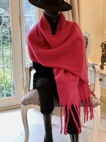 Soft Wrap Scarf Fuchsia
