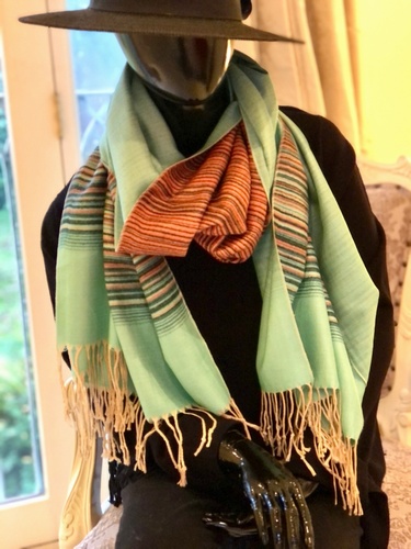Fine Stripes Aqua Green