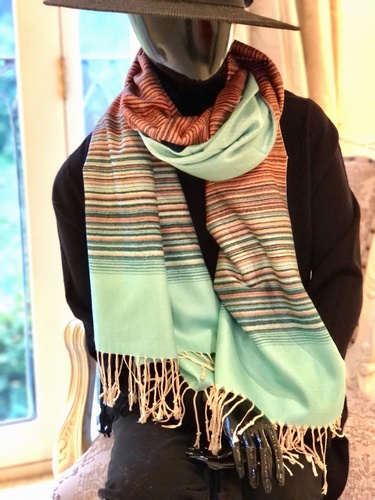 Fine Stripes Aqua Green