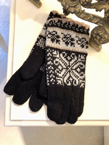 Wool Mix Glove Black