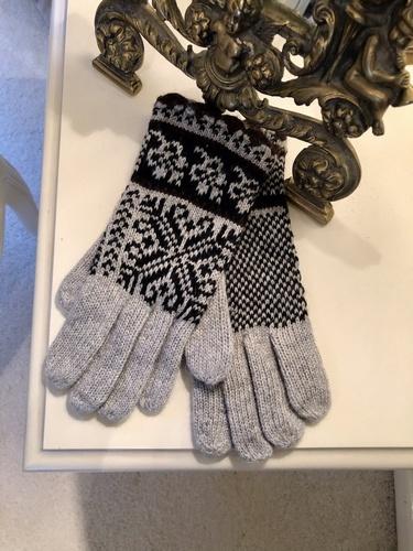Wool Mix Glove Grey