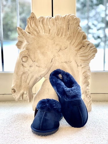 Luxury Slippers Navy